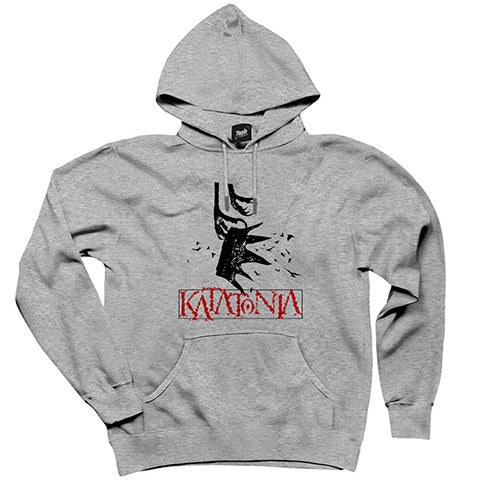 Katatonia Crown Gri Kapşonlu Sweatshirt Hoodie
