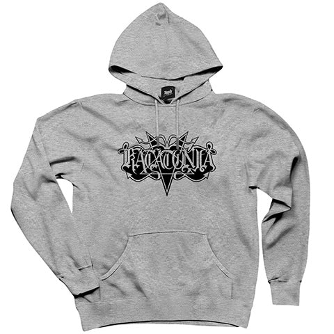 Katatonia Logo Gri Kapşonlu Sweatshirt Hoodie