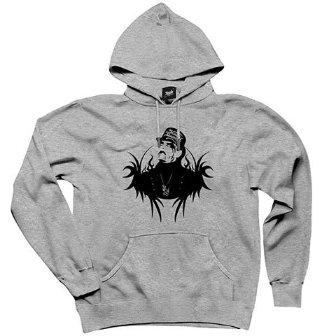 King Diamond Body Gri Kapşonlu Sweatshirt Hoodie