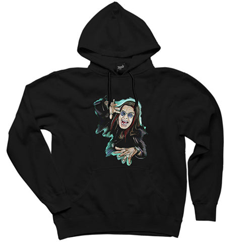 Ozzy Osbounre Colors Body Siyah Kapşonlu Sweatshirt Hoodie