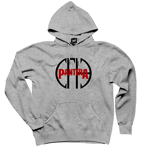 Pantera Figure 2 Gri Kapşonlu Sweatshirt Hoodie