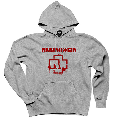 Rammstein Fly Gri Kapşonlu Sweatshirt Hoodie