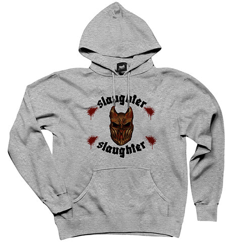 Slaughter To Prevail Chronic Slaughter Gri Kapşonlu Sweatshirt Hoodie