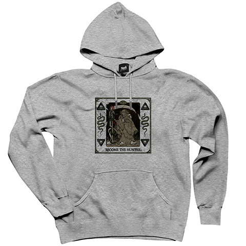 Suicide Silence Become The Hunter Artwork Gri Kapşonlu Sweatshirt Hoodie