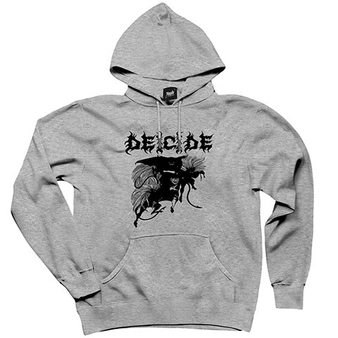 Deicide Band Metal Slayer Gri Kapşonlu Sweatshirt Hoodie