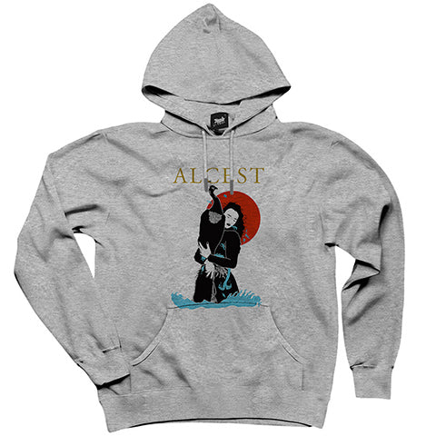 Alcest İllustrator Gri Kapşonlu Sweatshirt Hoodie