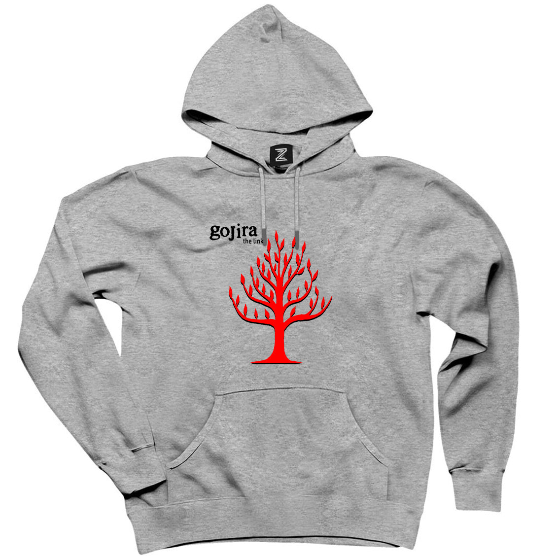 Gojira The Link Gri Kapşonlu Sweatshirt Hoodie