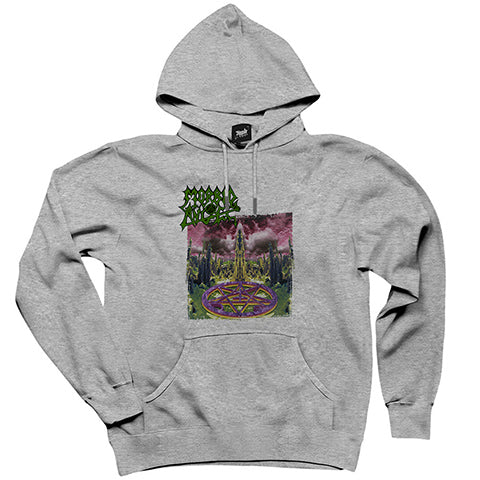 Morbid Angel Domination Gri Kapşonlu Sweatshirt Hoodie