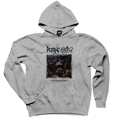 Rotting Christ The Sons Of Hell Gri Kapşonlu Sweatshirt Hoodie