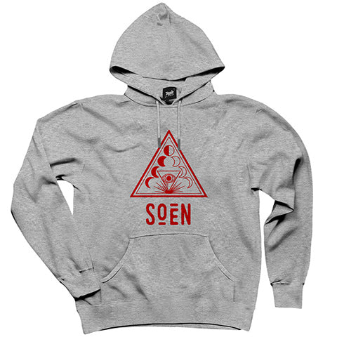 Soen Lotus Gri Kapşonlu Sweatshirt Hoodie