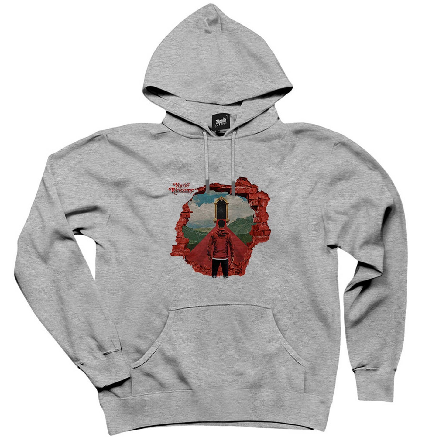 A Day Remember Youre Welcome Gri Kapşonlu Sweatshirt Hoodie