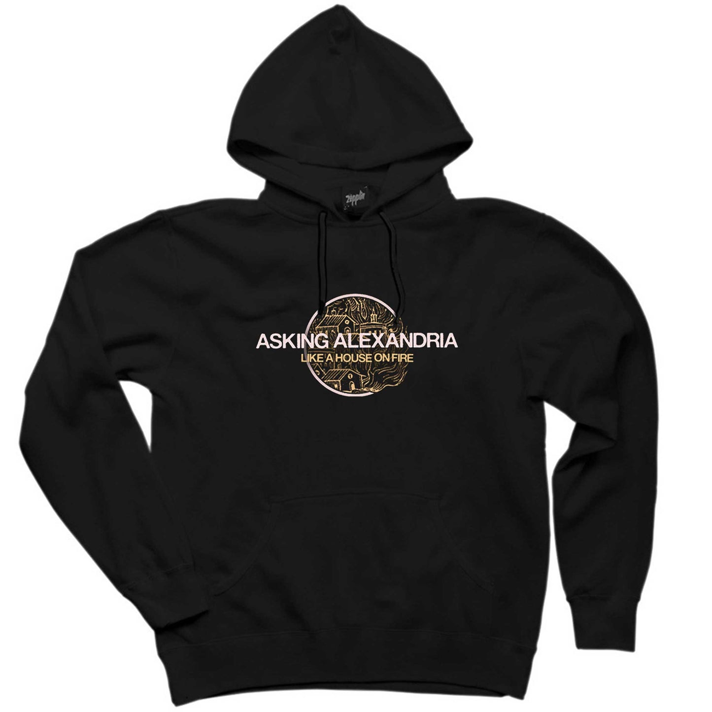 Asking Alexandria Like A House On Fire Siyah Kapşonlu Sweatshirt Hoodie