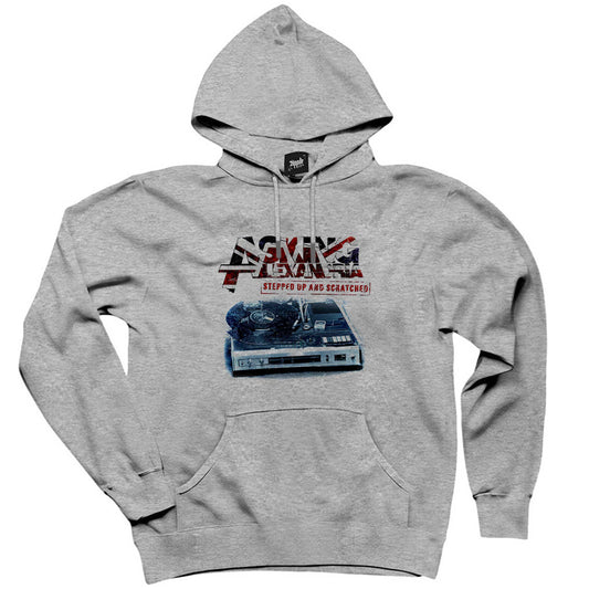 Asking Alexandria Stepped Up And Scratched Gri Kapşonlu Sweatshirt Hoodie