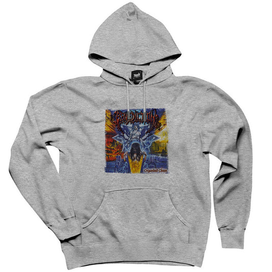 Benediction Organised Chaos Gri Kapşonlu Sweatshirt Hoodie