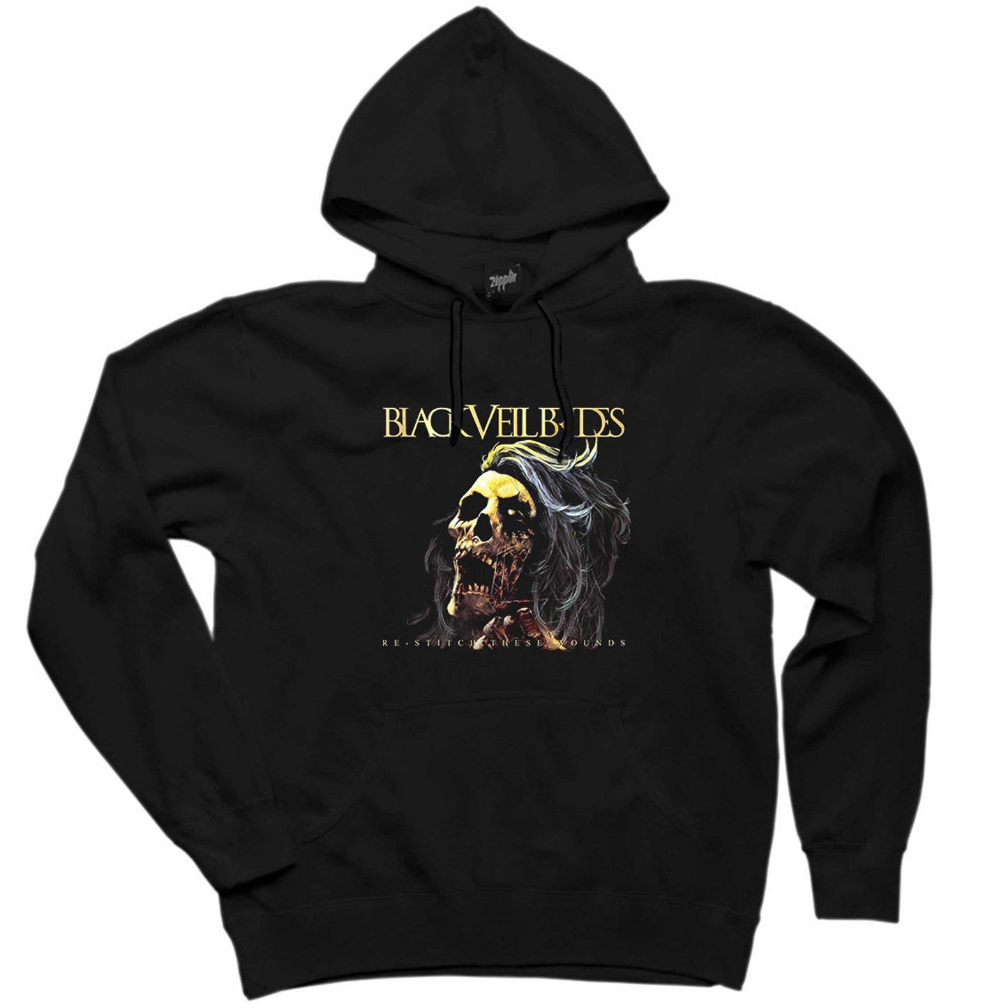 Black Veil Brides Re Stitch These Wounds Siyah Kapşonlu Sweatshirt Hoodie
