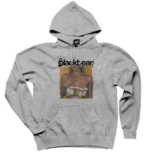 Blackbear Digital Drugs Gri Kapşonlu Sweatshirt Hoodie