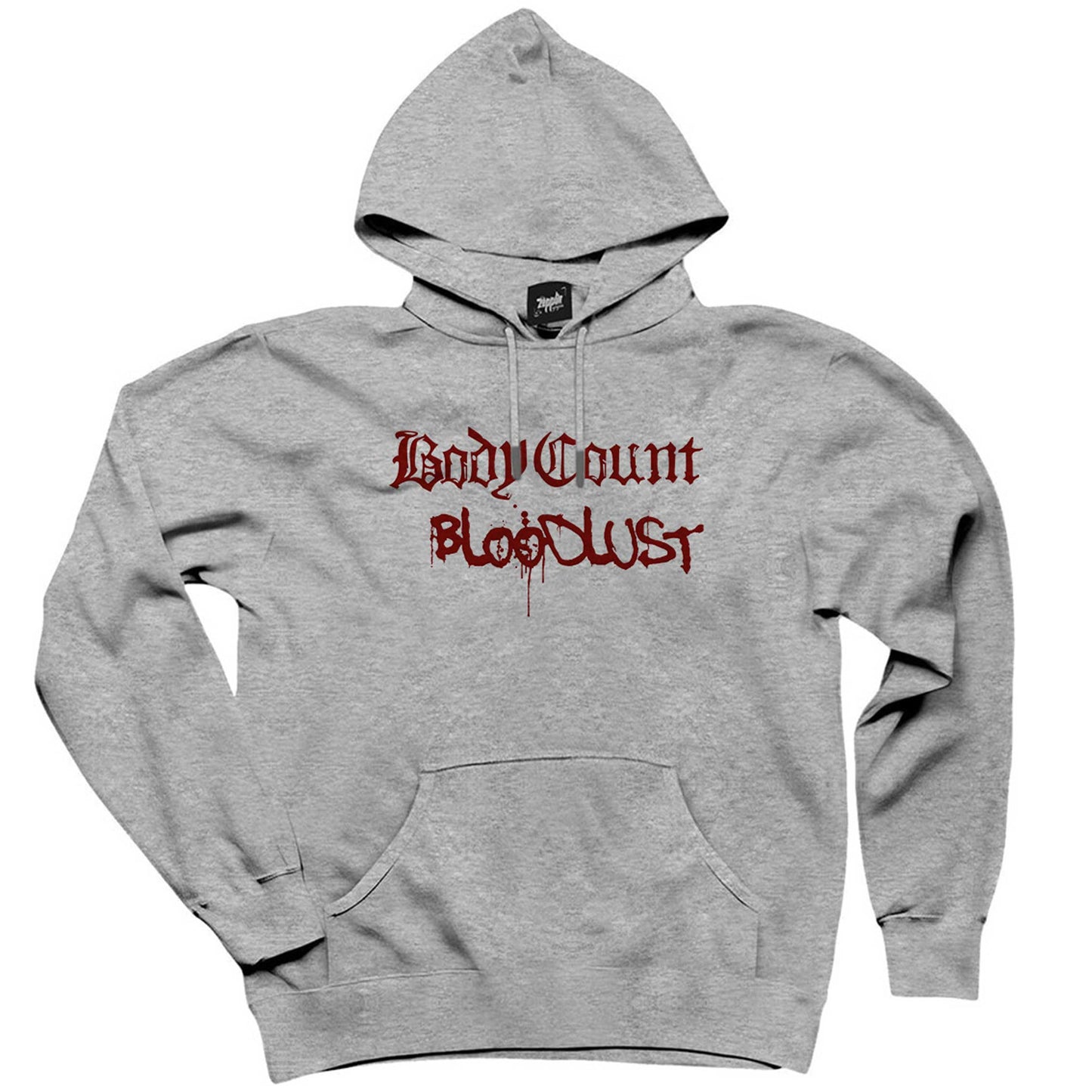 Body Count Bloodlust Gri Kapşonlu Sweatshirt Hoodie