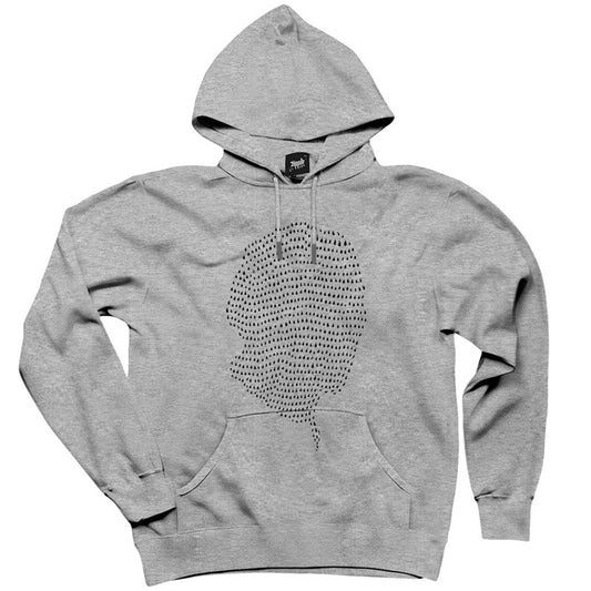 Brand New 3 Demos Reworked Gri Kapşonlu Sweatshirt Hoodie