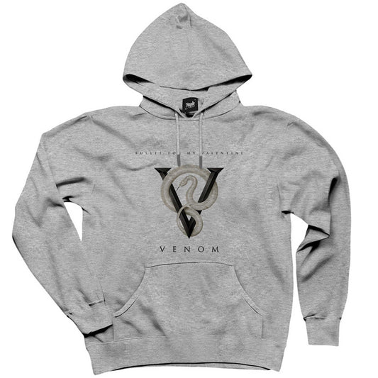 Bullet for My Valentine Venom Snake Gri Kapşonlu Sweatshirt Hoodie