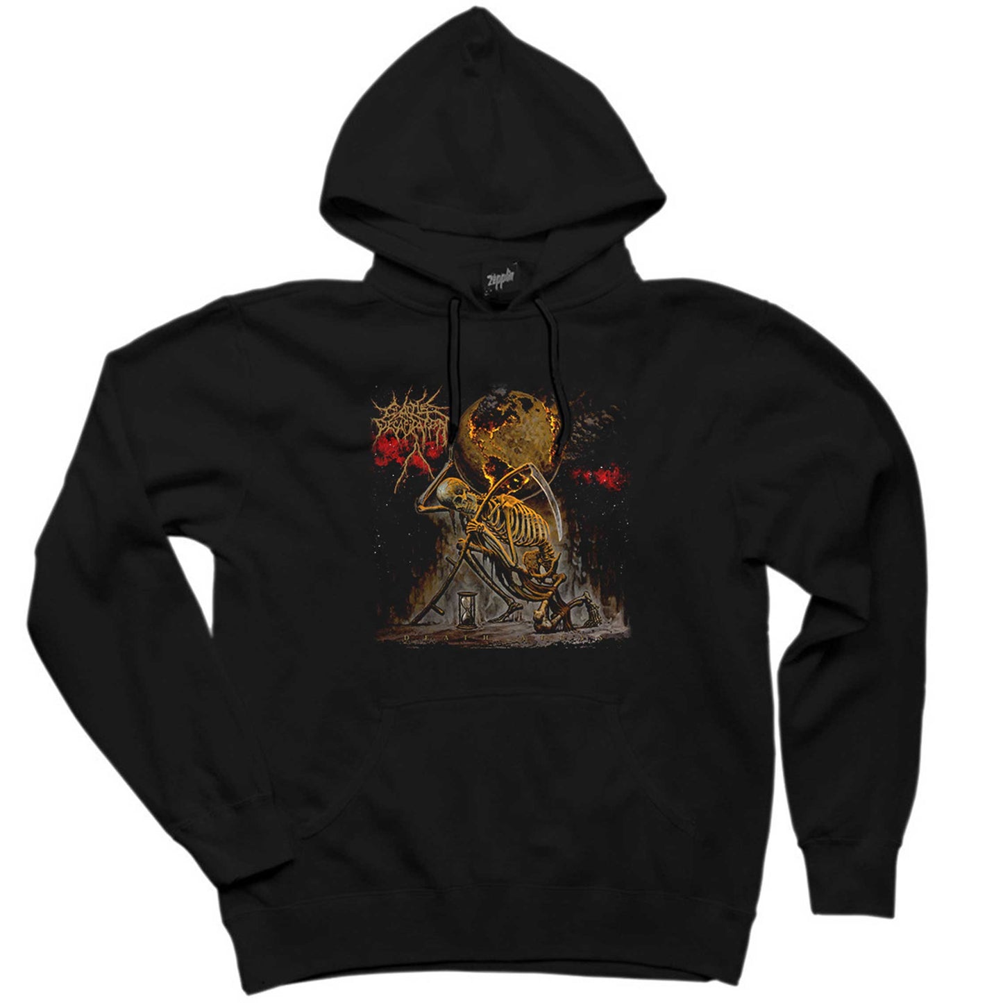 Cattle Decapitation Death Atlas Siyah Kapşonlu Sweatshirt Hoodie