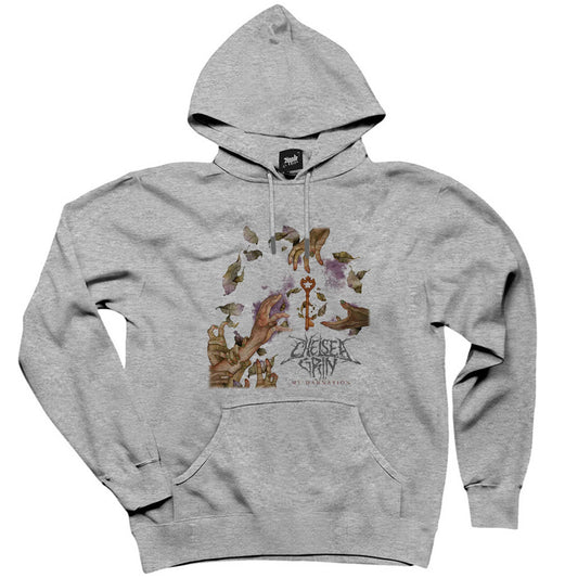 Chelsea Grin My Damnation Gri Kapşonlu Sweatshirt Hoodie