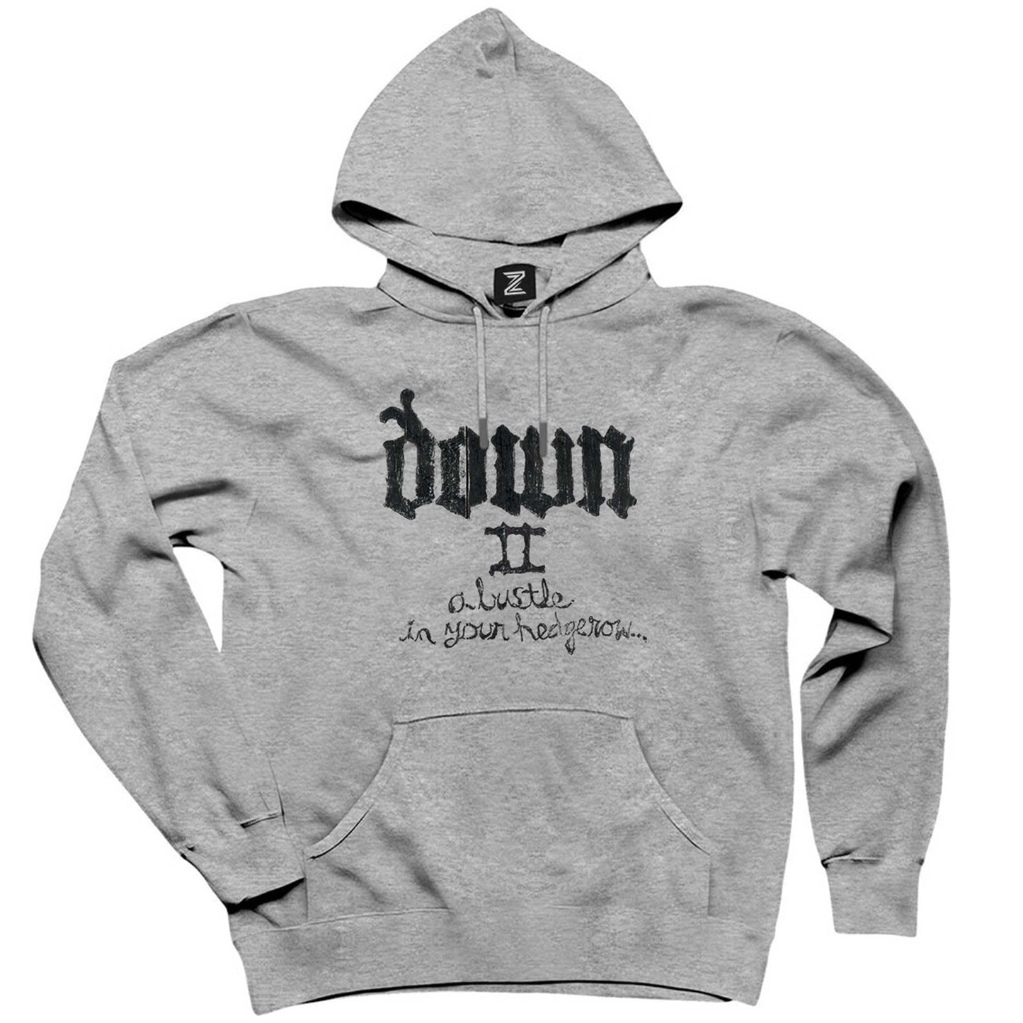 Down ii A Bustle İn Your Hedgerow Gri Kapşonlu Sweatshirt Hoodie
