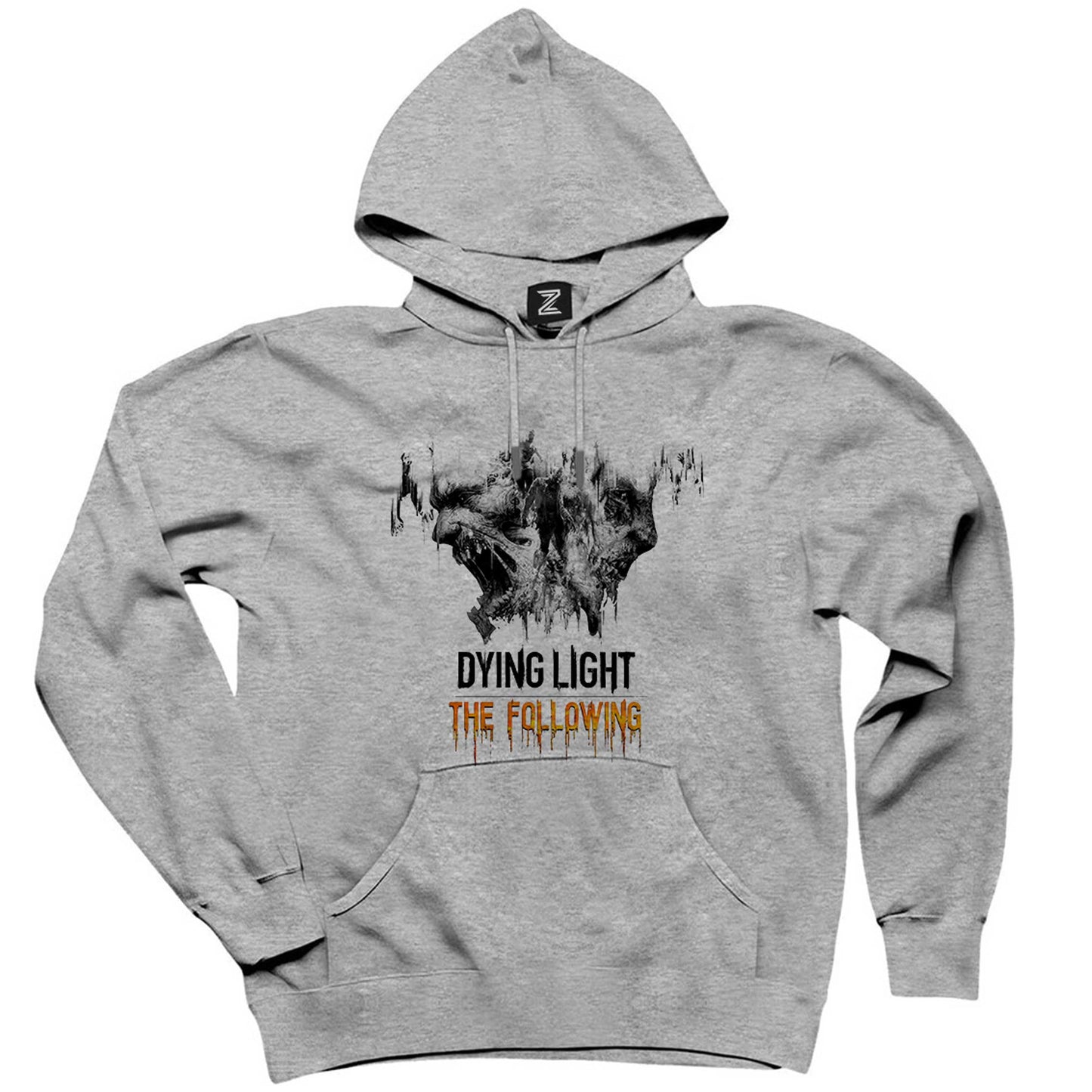 Dying Light The Following Gri Kapşonlu Sweatshirt Hoodie