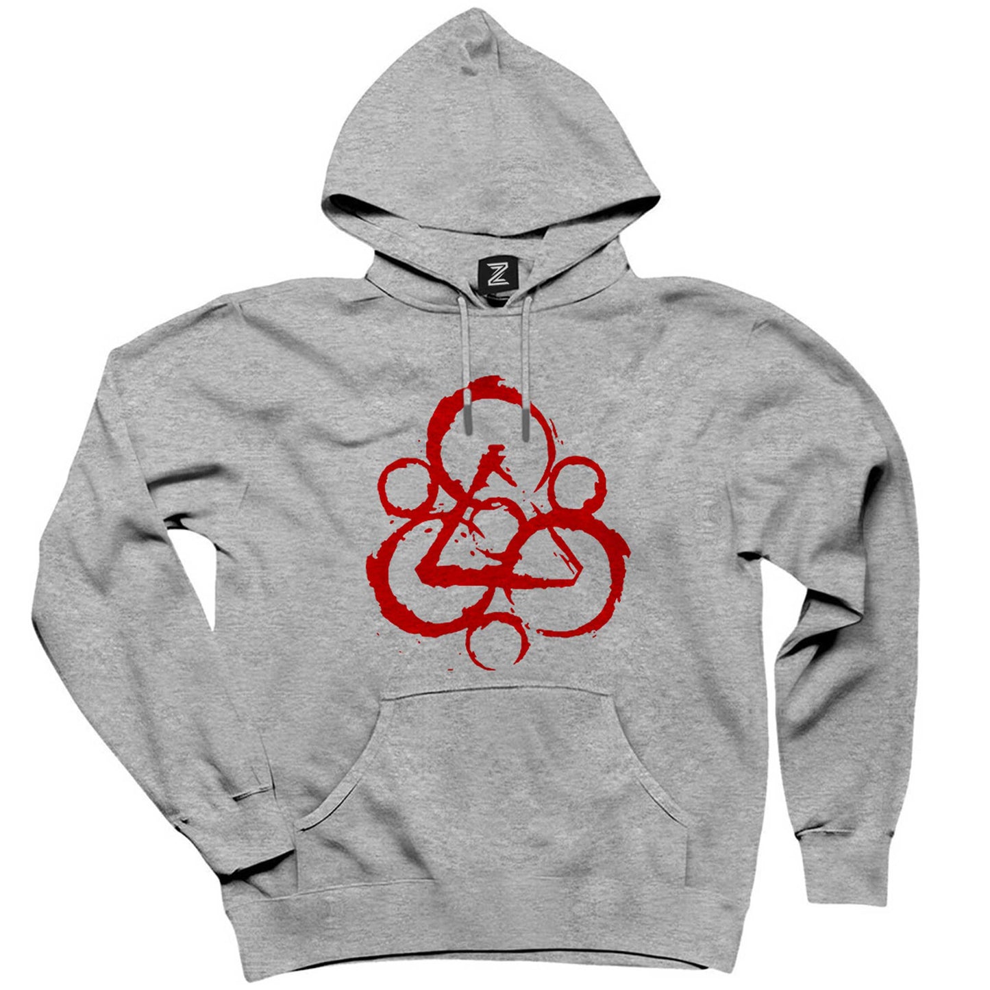 Coheed and Cambria Logo Gri Kapşonlu Sweatshirt Hoodie