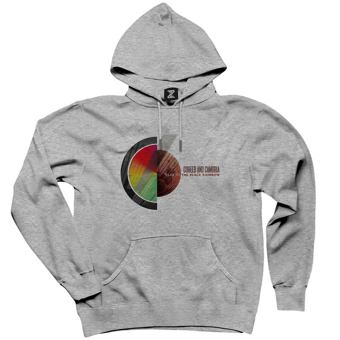 Coheed and Cambria Year of the Black Rainbow Gri Kapşonlu Sweatshirt Hoodie