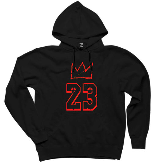 Lebron James King 23 Siyah Kapşonlu Sweatshirt Hoodie