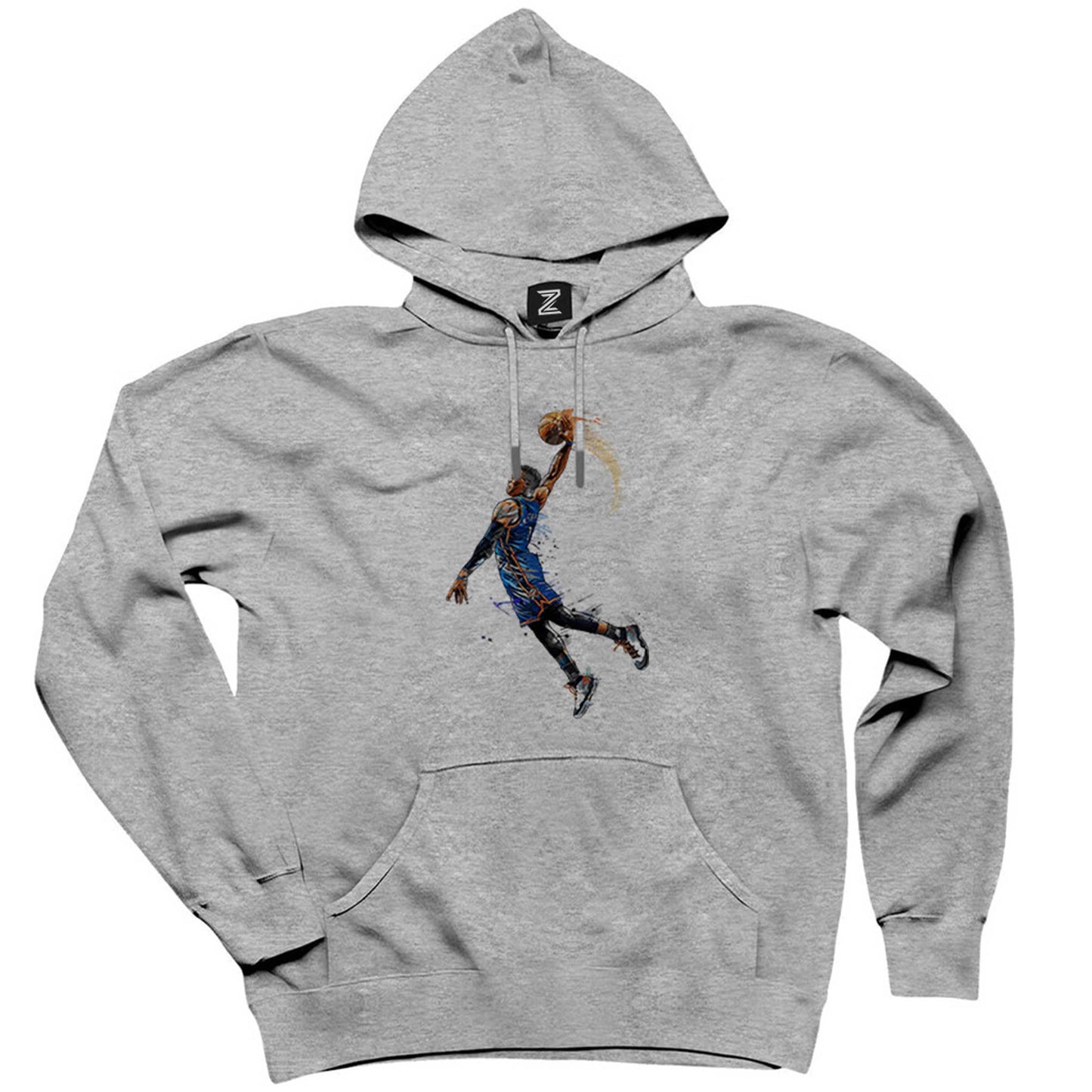 OKC Russell Westbrook Gri Kapşonlu Sweatshirt Hoodie