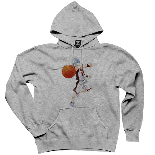 Baller Blue Anime Pass Gri Kapşonlu Sweatshirt Hoodie