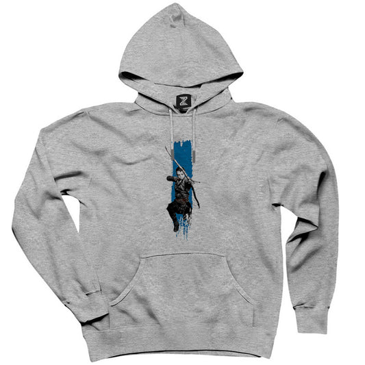 God Of War Atreus Gri Kapşonlu Sweatshirt Hoodie