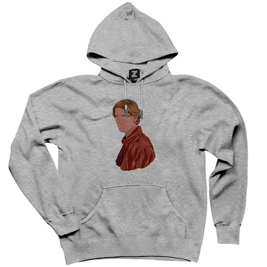 Young Royals Wilhelm Gri Kapşonlu Sweatshirt Hoodie