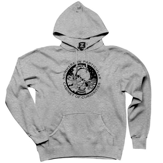 Cabinet Of Curiosities Black Skull Gri Kapşonlu Sweatshirt Hoodie