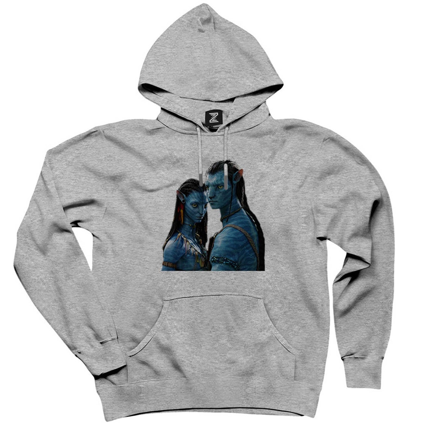 Avatar The Way of Water Carina Jake Gri Kapşonlu Sweatshirt Hoodie