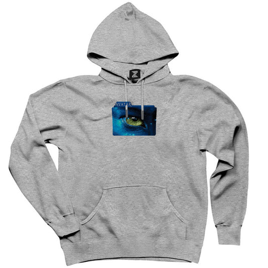 Avatar The Way of Water Blue Line Gri Kapşonlu Sweatshirt Hoodie