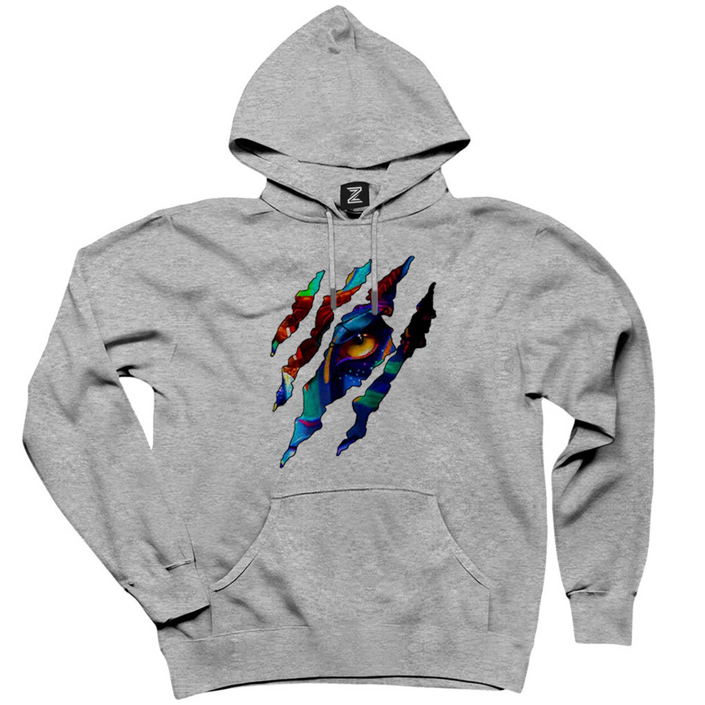 Avatar The Way Of Water Eye Gri Kapşonlu Sweatshirt Hoodie