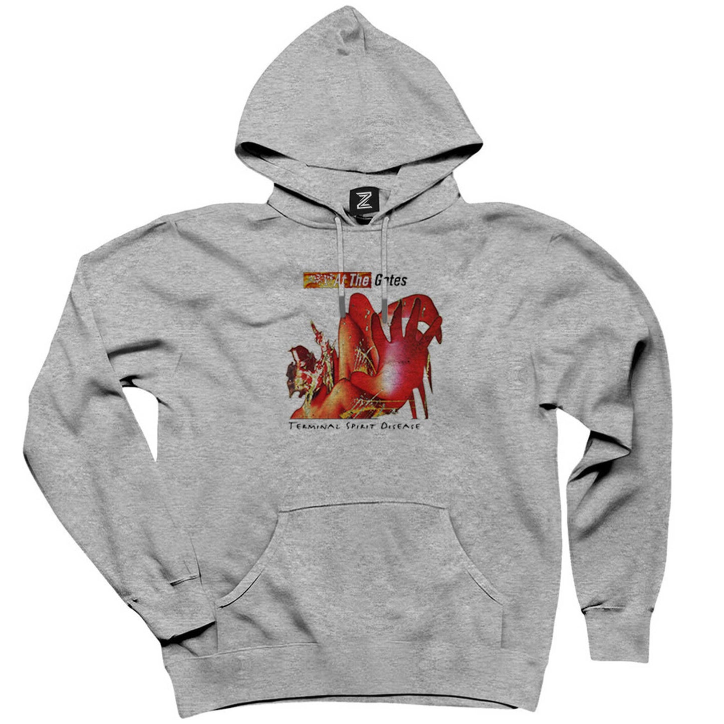 At the Gates Terminal Spirit Disease Gri Kapşonlu Sweatshirt Hoodie