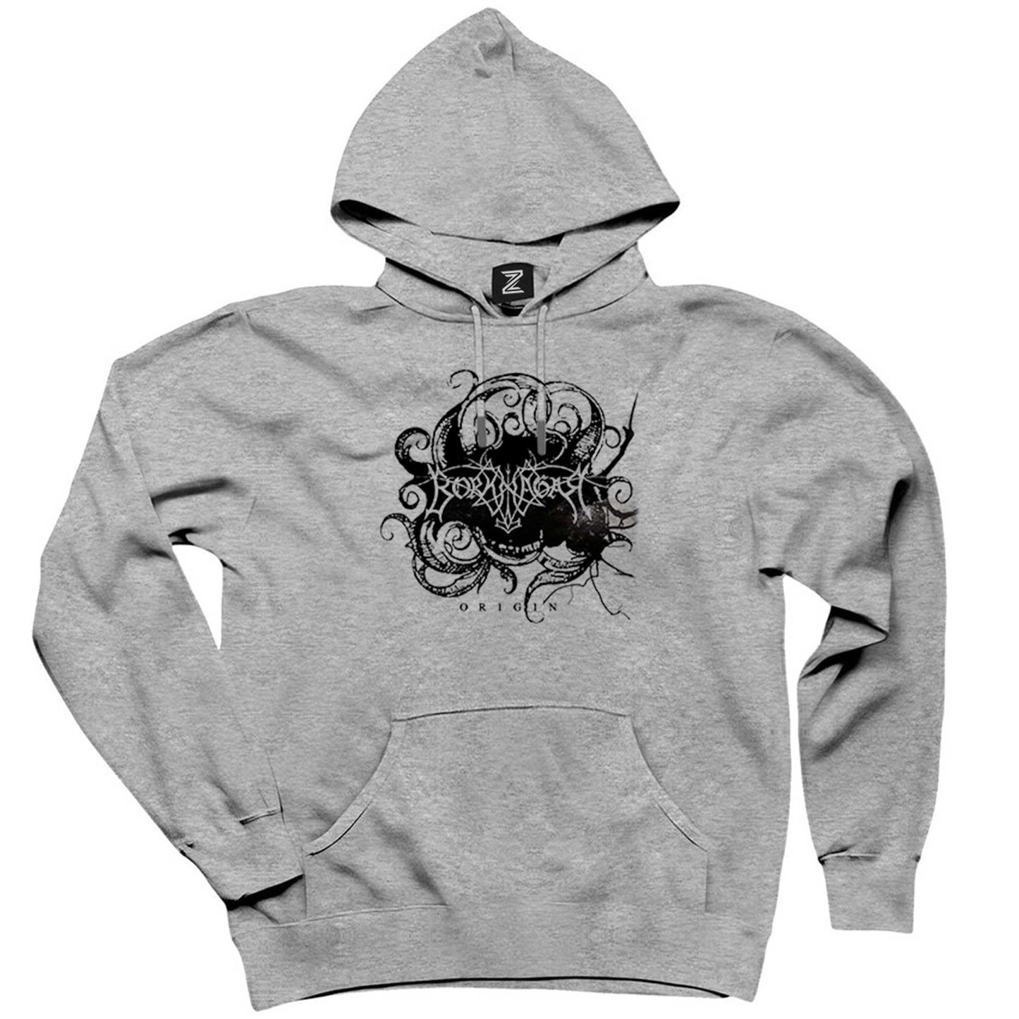 Borknagar Origin Gri Kapşonlu Sweatshirt Hoodie