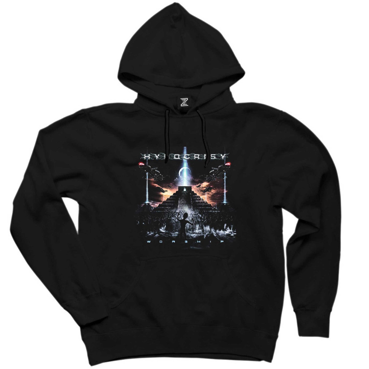 Hypocrisy Worship Siyah Kapşonlu Sweatshirt Hoodie