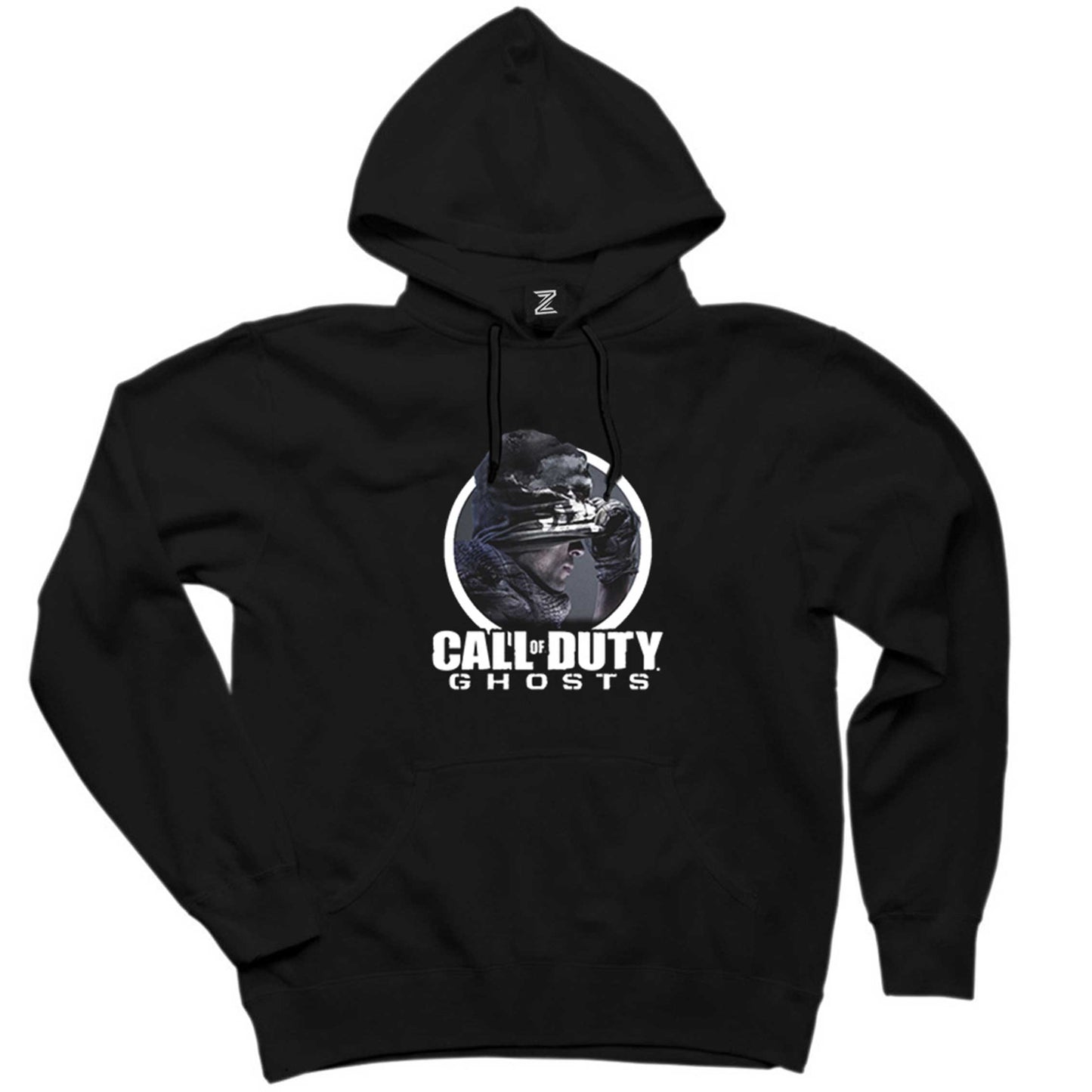 Call Of Duty Ghosts Text Siyah Kapşonlu Sweatshirt Hoodie