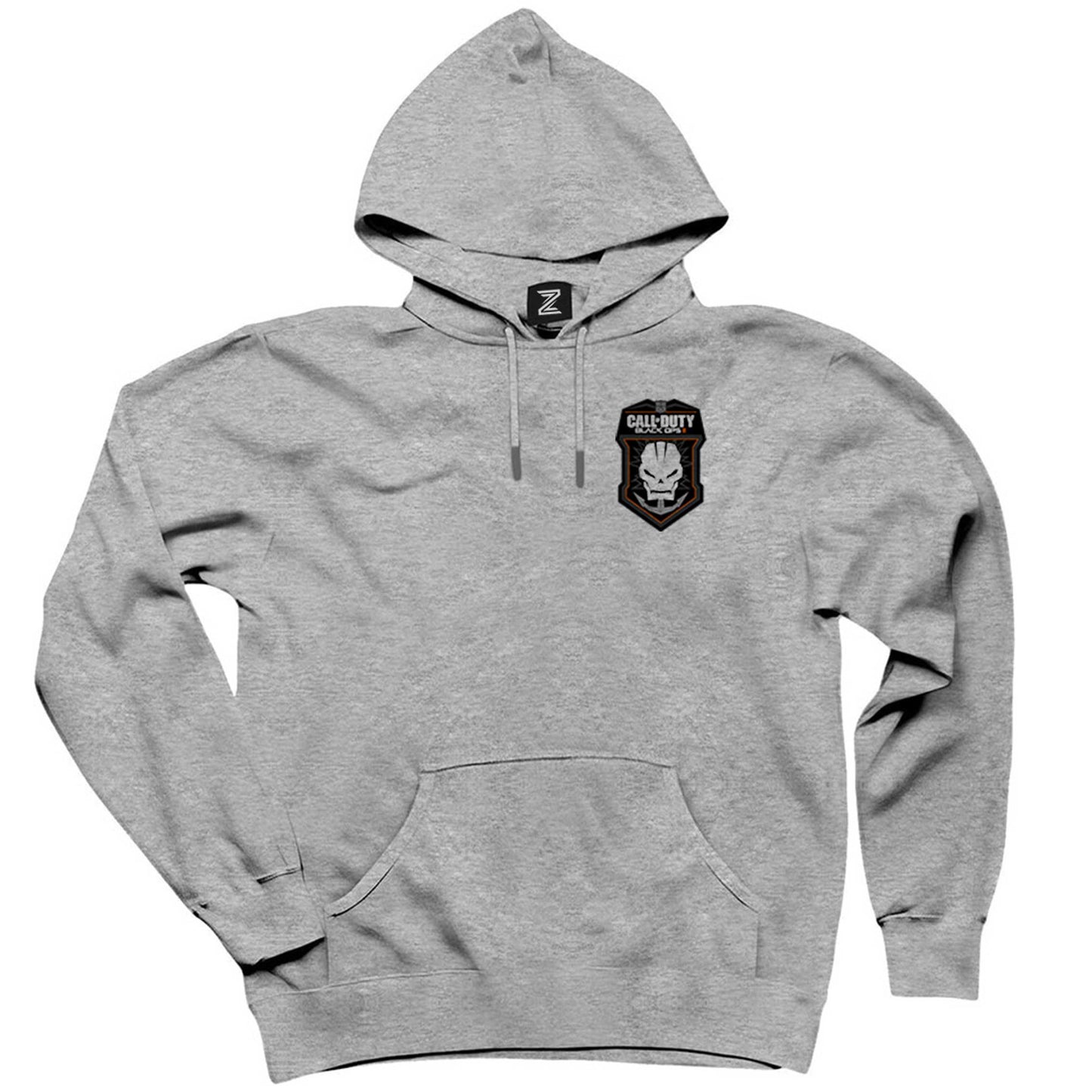 Call Of Duty Black Ops Skull Gri Kapşonlu Sweatshirt Hoodie