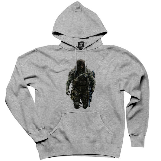 Call Of Duty Big Fighter Gri Kapşonlu Sweatshirt Hoodie