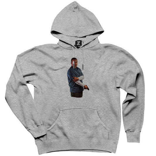 GTA Rifleman Human Gri Kapşonlu Sweatshirt Hoodie