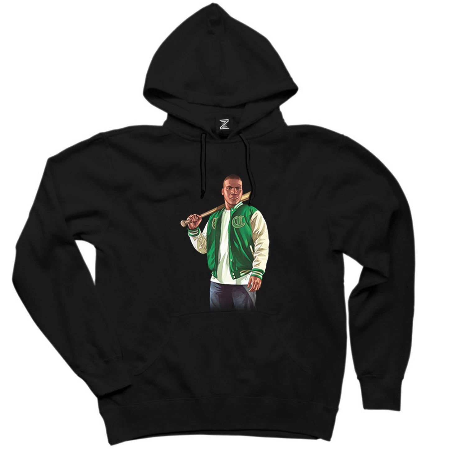 GTA College Robber Man Siyah Kapşonlu Sweatshirt Hoodie