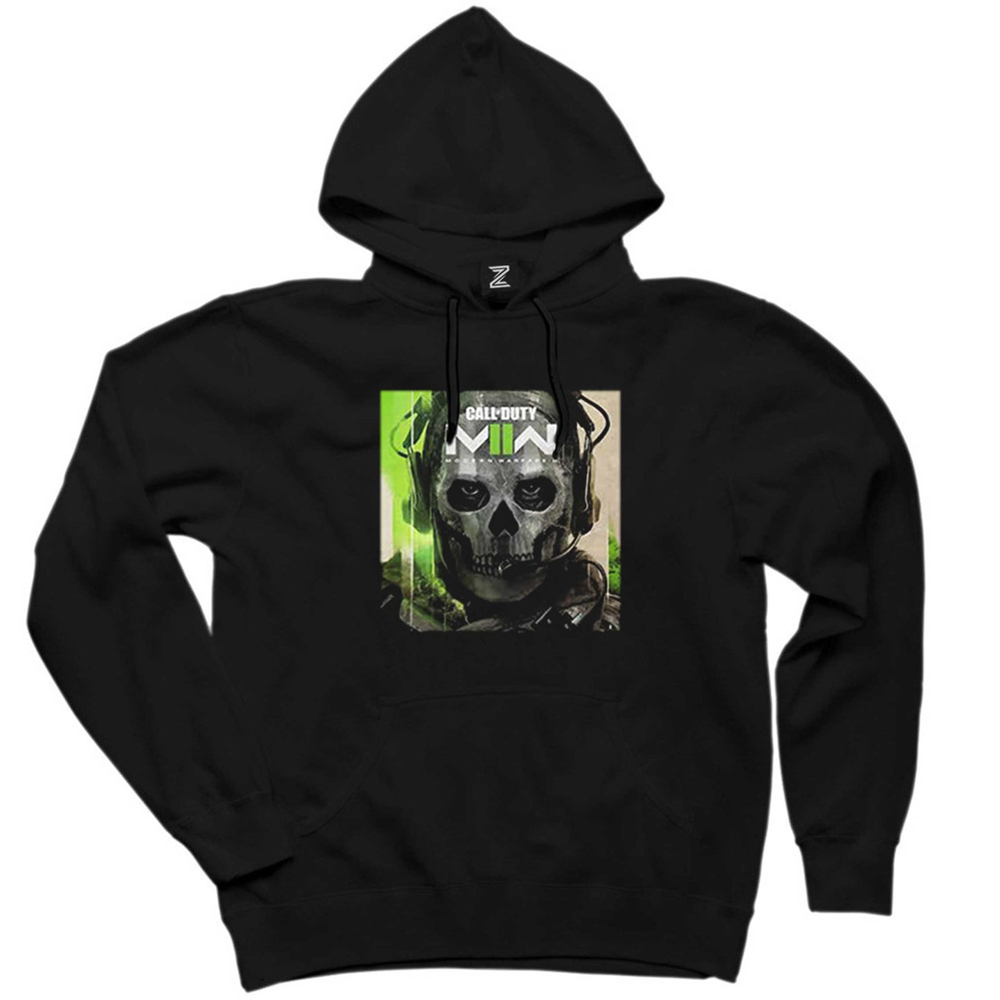 Call Of Duty Modern Warfare II Ghost Siyah Kapşonlu Sweatshirt Hoodie