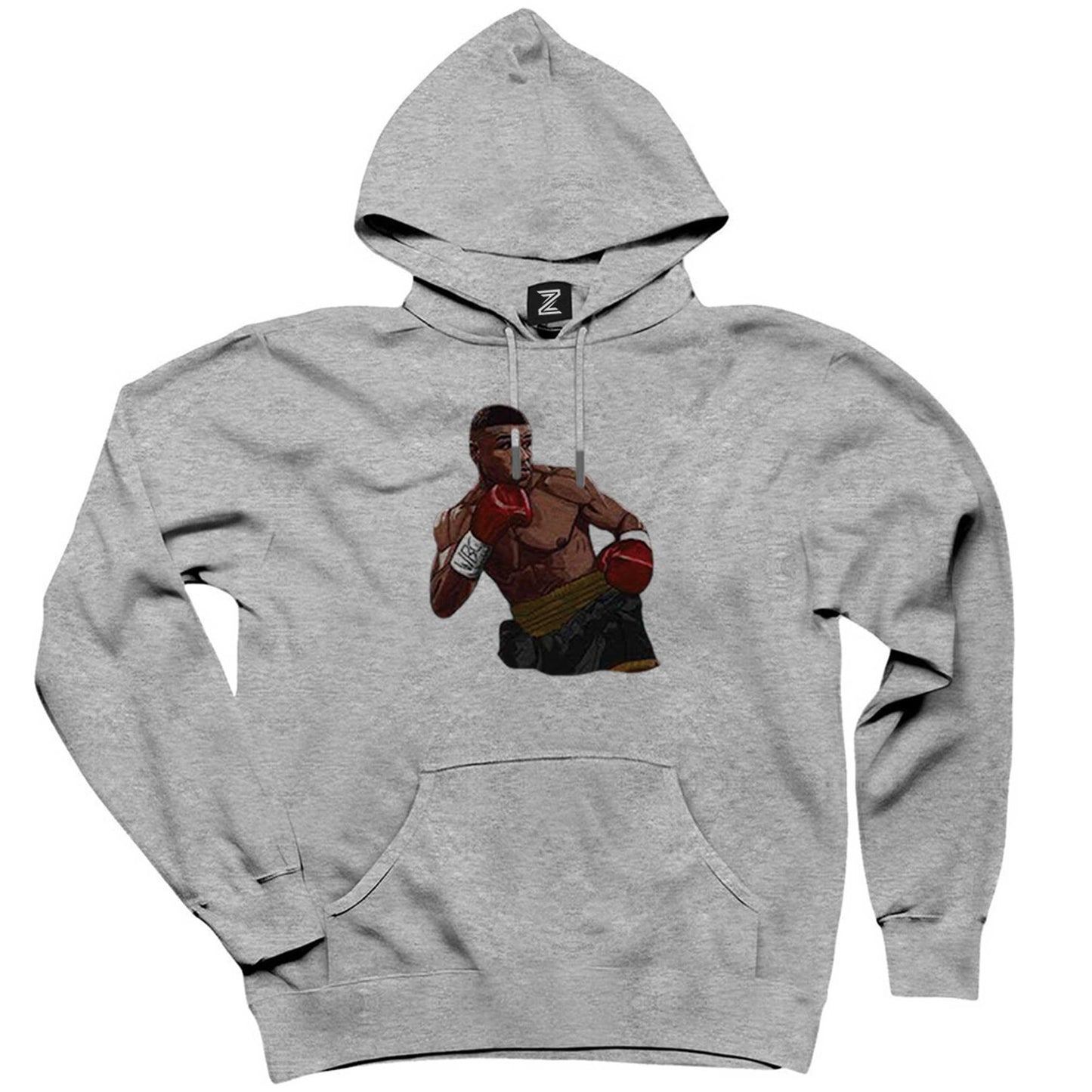 Mike Tyson WBC Fight Gri Kapşonlu Sweatshirt Hoodie