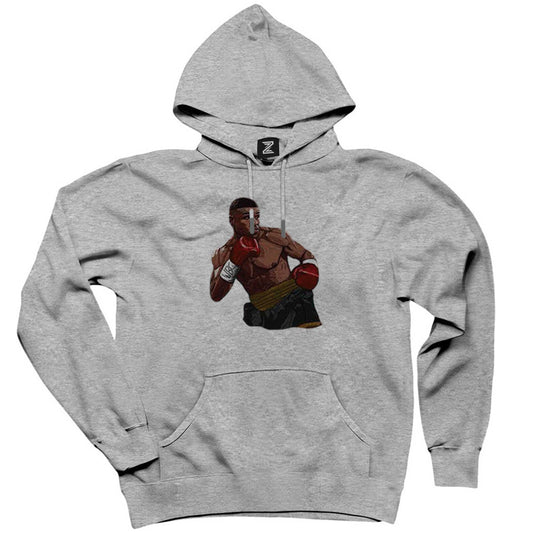 Mike Tyson WBC Fight Gri Kapşonlu Sweatshirt Hoodie