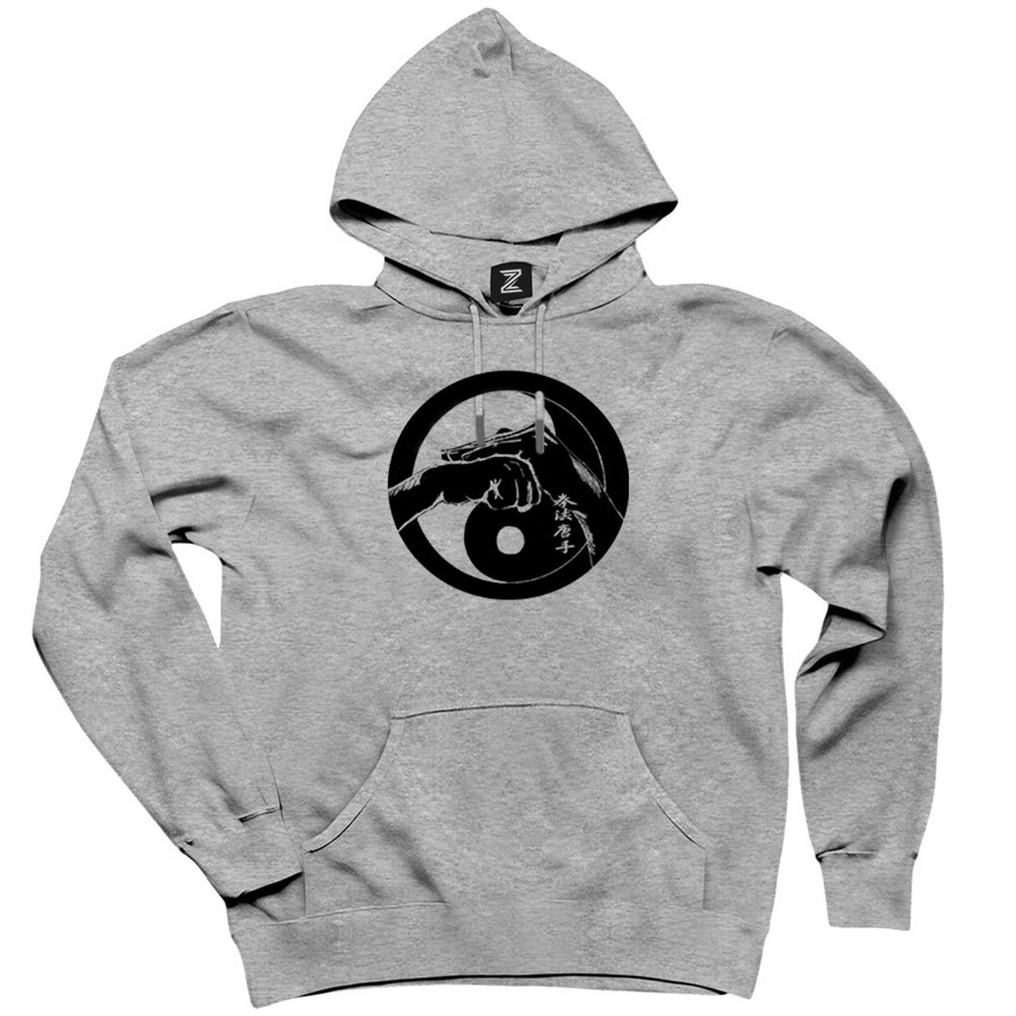 Shorin Ryu Karete Art Gri Kapşonlu Sweatshirt Hoodie